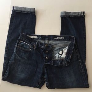 GAP 1969 Skinny Selvedge Button Fly Rigid Jeans 31